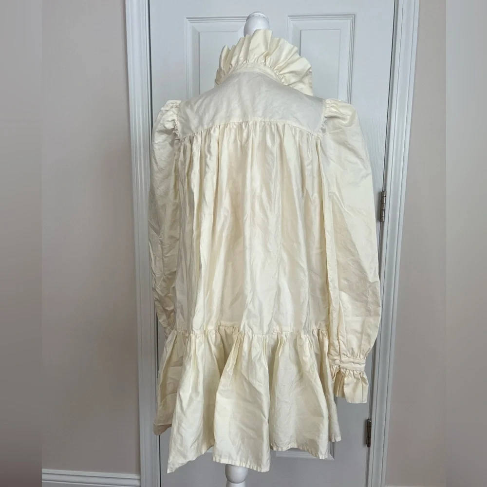 ! Avavav Firenze Cream Ruffled Mini Babydoll Dress - Picture 3 of 12